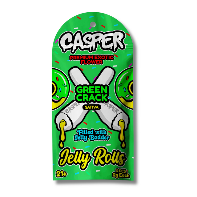CASPER PREMIUM FLOWER FILLED WITH JELLY BADDER 4GRAM PREROLLS | PACK OF 10
