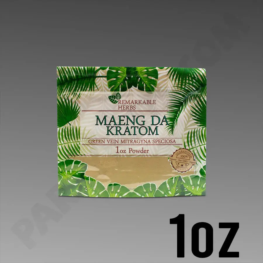 REMARKABLE HERB GREEN VEIN MAENG DA KRATOM 1oz