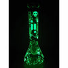 X029 14 INCH 7 MM BEAKER WITH PINCH RR BUNNY, GLOW IN DARK